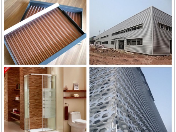 application of corrugated aluminum